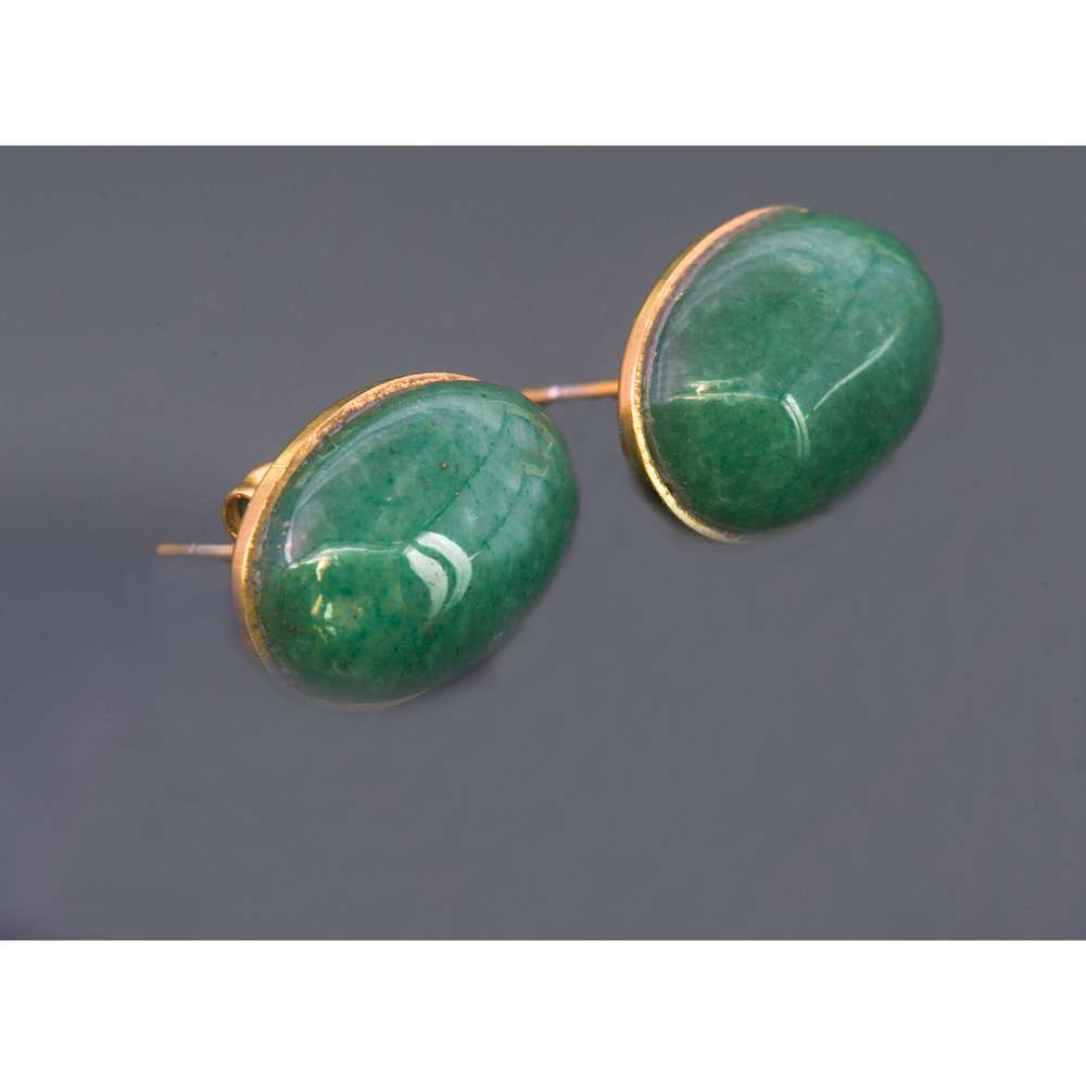 003IR-EVAFRANGK-SKOYLARIKIA-ABENTOYRINI-PRASINI-XRYSO-1 Σκουλαρίκια με πέτρες