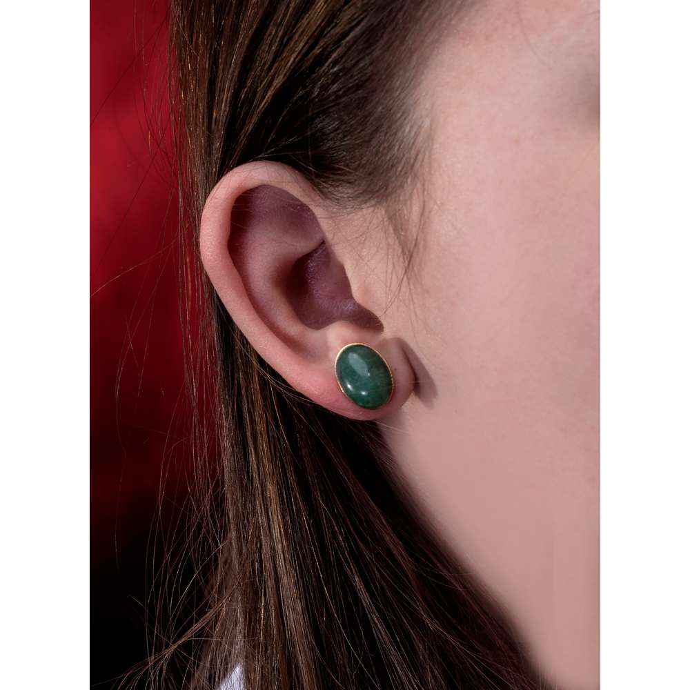 003IR-EVAFRANGK-SKOYLARIKIA-ABENTOYRINI-PRASINI-XRYSO-4 Σκουλαρίκια με πέτρες