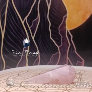 Εκκρεμές Ροζ Χαλαζίας με αλυσίδα