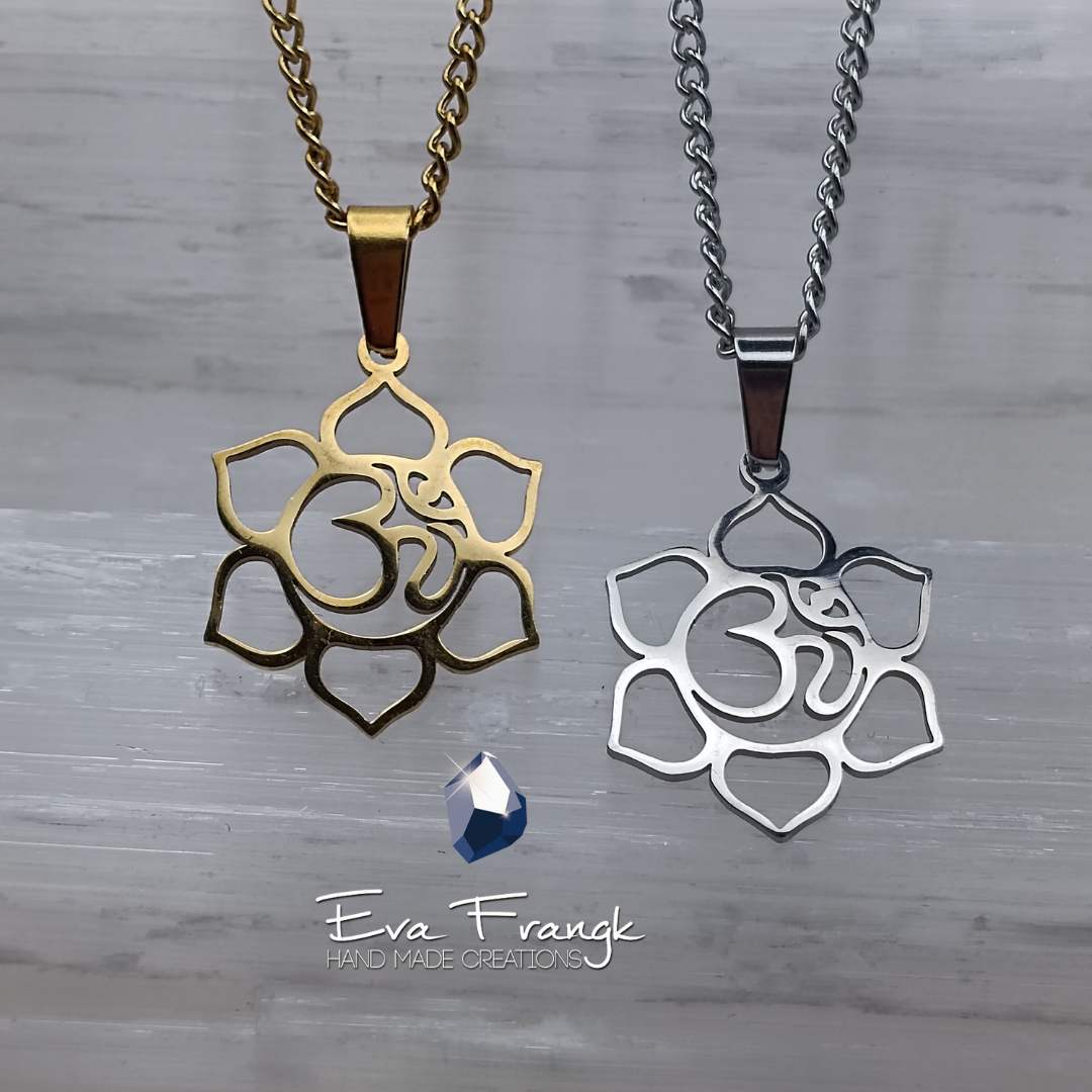 35 Λωτός με ιερό OM. Αυτό το μενταγιόν συμβολίζει την αναγέννηση και την άνοδο. Το ιερό μάντρα της ισορροπίας ΟΜ βρίσκεται στο κέντρο του λωτού. Χάρισε αυτό το ενεργειακό φυλαχτό στον εαυτό σου ή σε έναν αγαπημένο σου άνθρωπο και μετέφερε το μήνυμα της εξέλιξης και της ανάπτυξης. eva frangk