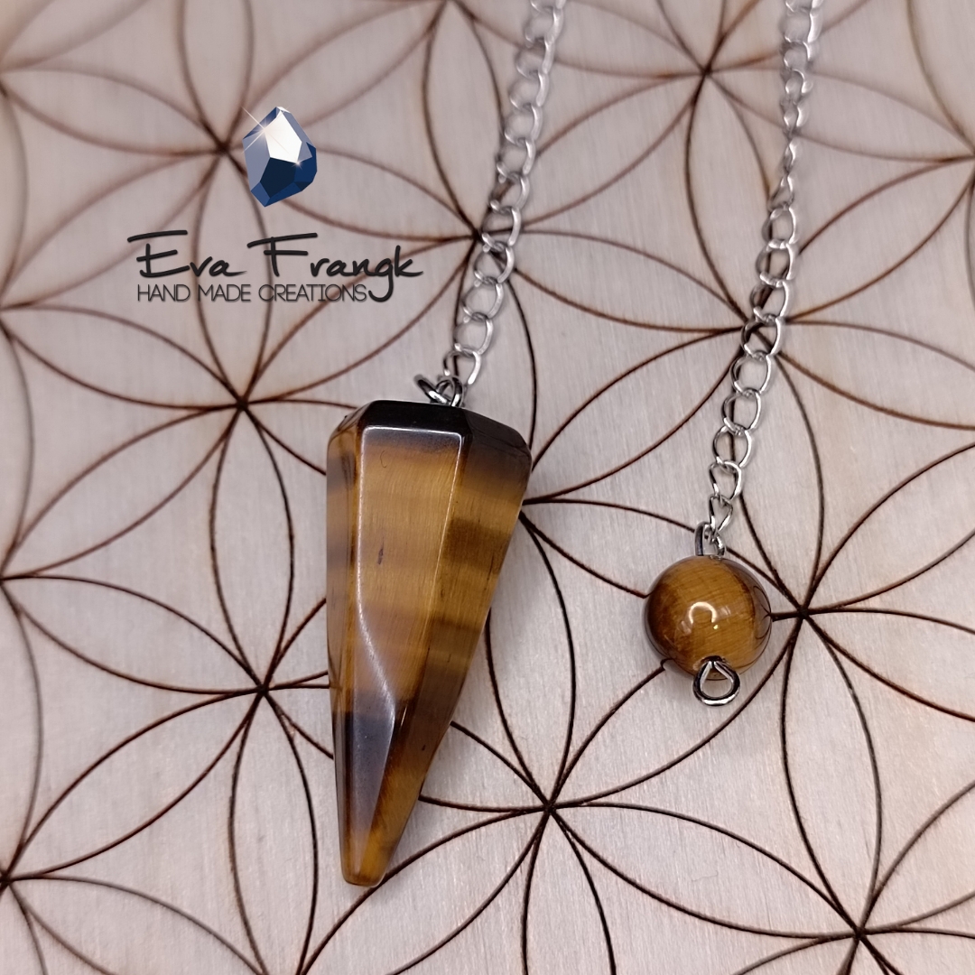 114 Εκκρεμές Μάτι Τίγρης με αλυσίδα