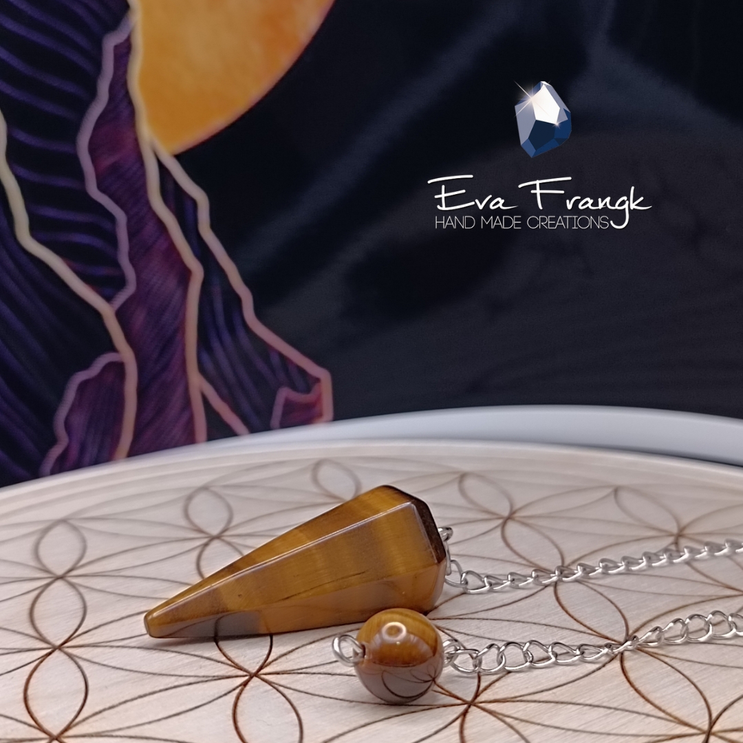 116 Εκκρεμές Μάτι Τίγρης με αλυσίδα