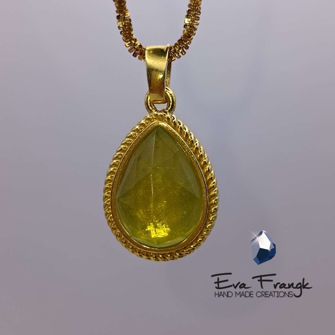 177 Μενταγιόν με Περίδοτο (Peridot)